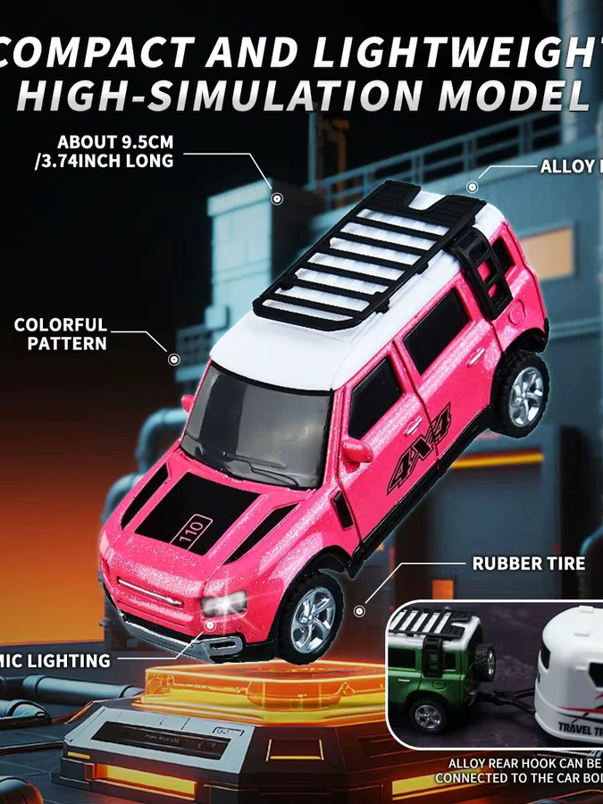 RC-Auto, 1/64, ferngesteuertes Auto, Metall, Bunt / Mehrfarbig - Bild 6