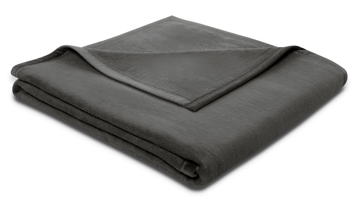 Biederlack Wohndecke Cotton Sense in Beige und Grau aus Baumwolle - Bild 1