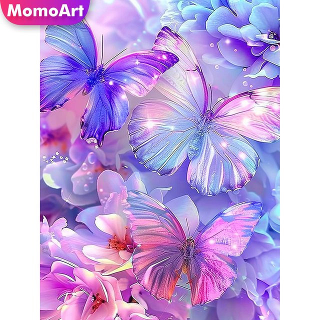 Momoart Schmetterling Tier Diamant-Mosaik, Diamantmalerei, für Erwachsene - Bild 1