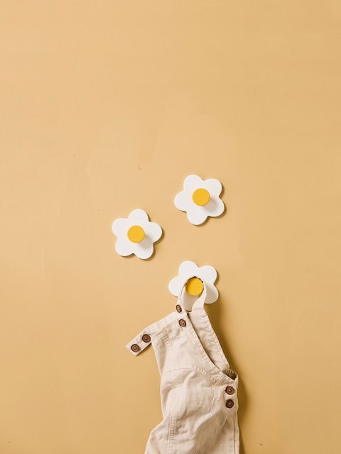 Kids Concept Hakenset 3er-Pack Blume weiss - Bild 1
