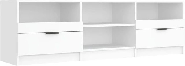 vidaXL TV-Schrank Modern in Weiß aus Holzwerkstoff B/T/H: 150 x 33,5 x 45 cm - Bild 1