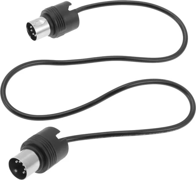abdo MIDI-Kabel 5-polig Stecker auf Stecker Verlängerungskabel in Schwarz - Bild 1