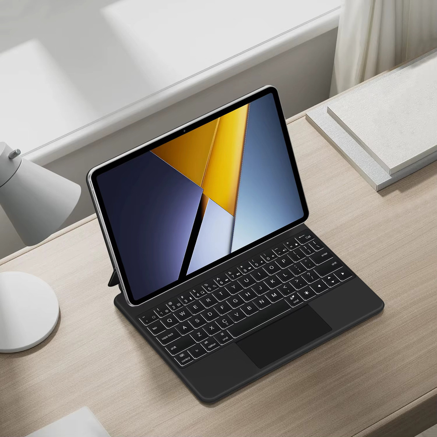 Magnetische Smart Case Tastatur für Xiaomi POCO Pad X1 und Mi Pad 7 Pro 8 Pro 11,2 Zoll Multi-Touch Tastaturabdeckung in Schwarz oder Weiß - Bild 5