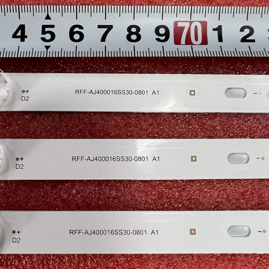 Sharp LED-Streifen mit 8 LEDs in Weiß für RF-AJ400016SS30-0801, 40BG3K, 40BL5EA, 40BL2EA, 40BL3EA, 40AJ2E, 40AJ2I, 40AJ2K, 40AJ6IE, 40AJ6KE und LC-40UK7252E - Bild 3