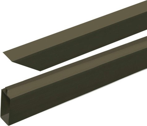 Mr. GARDENER Start- und Abschlussleistenset Turino für Turino Steckzäune aus Aluminium, Farbe: Schwarz, B/H: 2,5 x 122 cm - Bild 1