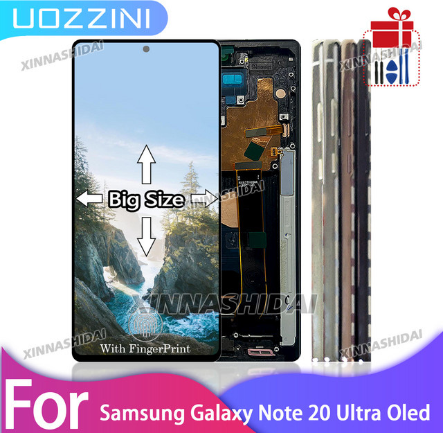 Samsung Galaxy Note 20 Ultra Ersatzdisplay mit 6,9 Zoll OLED-LCD-Touchscreen in Schwarz für N986B N986U N985 N985F SM-N986F - Bild 1