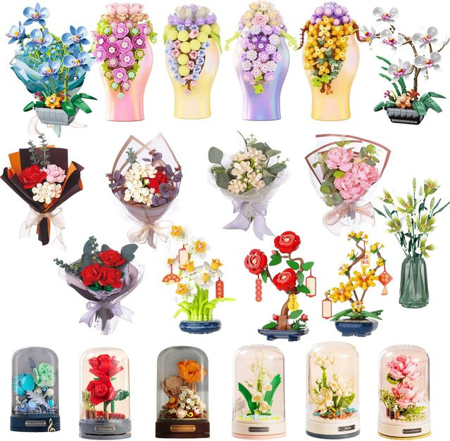 JAKI Orchideen-Rosenbaum, Bausteine, Natur, Kunststoff, Bunt / Mehrfarbig - Bild 1