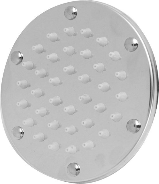 Fishine Duschkopf Universell Verchromt mit Einzelstrahl, Rund, Durchmesser: 10,16 cm - Bild 1