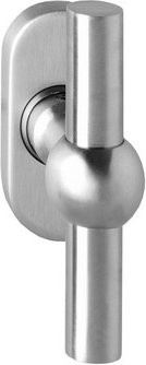 Intersteel Fenstergriff aus Edelstahl gebürstet in Silber mit Schraubbefestigung - Bild 1