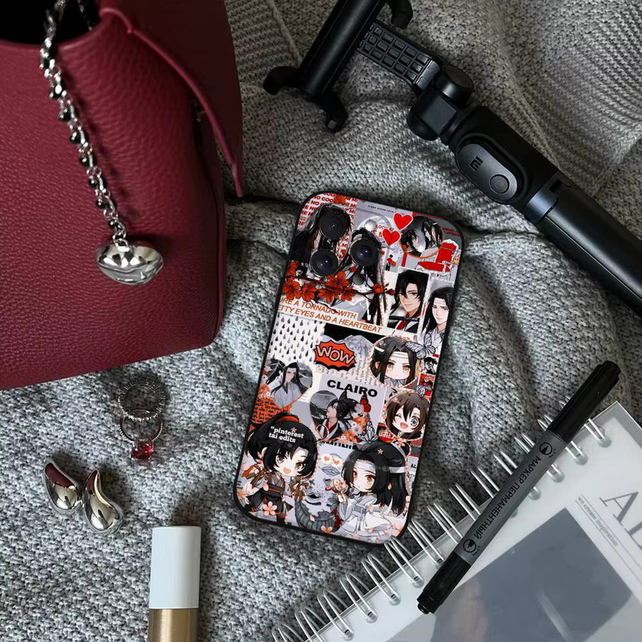 Anime Grandmaster Mo Dao Zu Shi Handyhülle für iPhone 11 bis 17 Pro Max Plus Mini aus weichem TPU in Multicolor - Bild 3