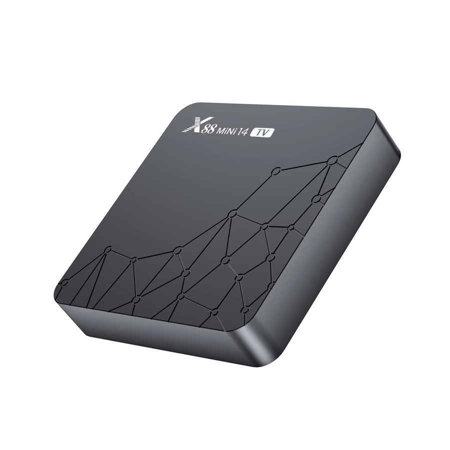 SkyBeats X88 Mini 14 Smart TV Box mit Android 14, 4K UHD, 2GB RAM, 16GB ROM, Dual WLAN 2,4G & 5G und Bluetooth, Schwarz - Bild 4