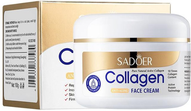 SADOER Kollagencreme, 100g, mit Retinol und Hyaluronsäure - Bild 1