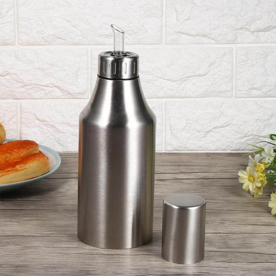 KaiSai Öltopf aus Edelstahl 304 in Silber, 1000 ml, als Essigspender für deine Küche - Bild 2