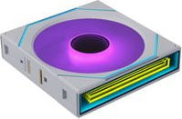 Lian Li UNI FAN SL-INF FLEX 120 Wireless Gehäuselüfter in Weiß mit Bluetooth und USB-C - Bild 1