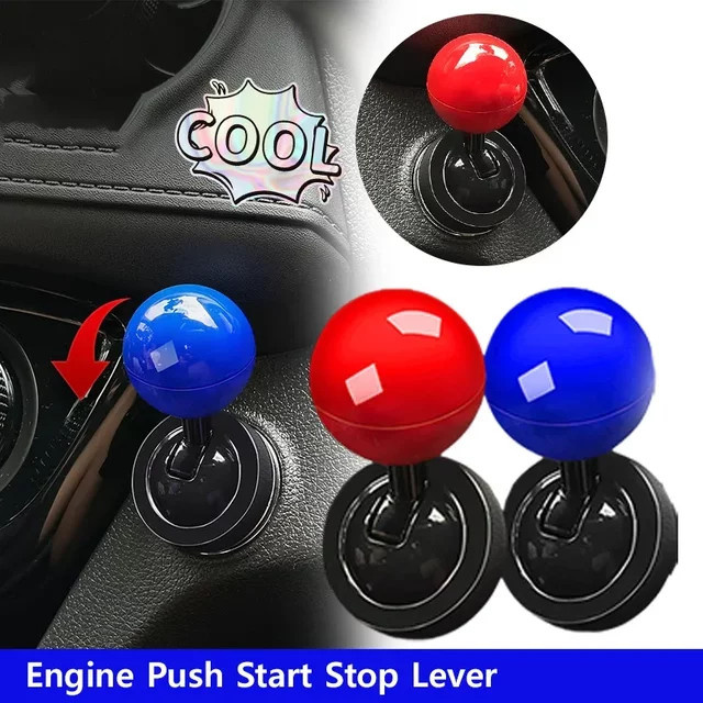 Automatischer Startknopf Push Start Zündknopfabdeckung für Automotive One-Touch-Knopf in Rot - Bild 1