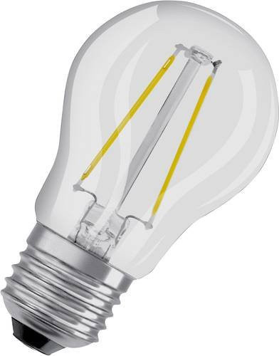 Osram LED Leuchtmittel E27 Tropfenform Warmweiß 2,5 W Glas Transparent Durchmesser: 45 mm, Länge: 77 mm - Bild 1
