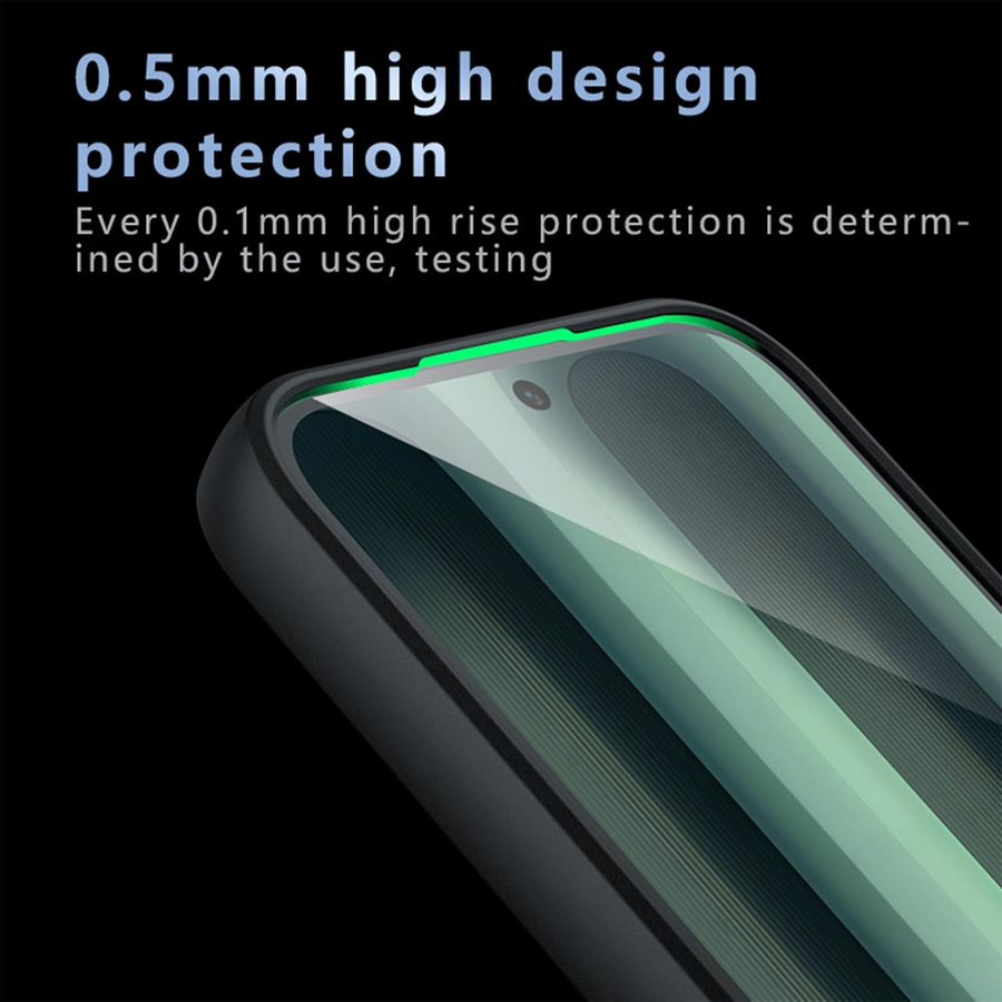 Stoßfeste Xiaomi Poco F7 Handyhülle mit mattiertem Gehäuse und Hautgefühl in Schwarz und Transparent - Bild 3