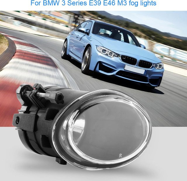 Wosawe Outdoor Sports Paar Frontstoßstange Nebelscheinwerfer Lampe für BMW 3er E39 E46 M3 Schwarz - Bild 1