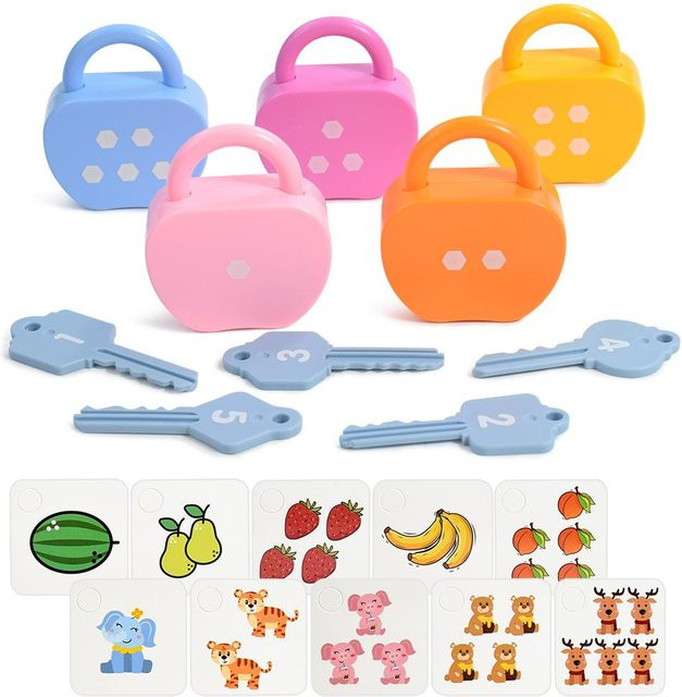 Binchi Outdoor Product Alphabet Schloss Schlüssel Spielzeug Set, 20-teiliges Set - Bild 1