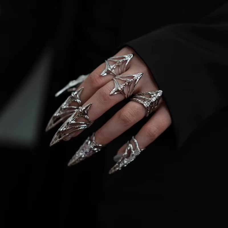 EDY STONE Ring, Metall, Silber, Gothic, Unisex - Bild 2