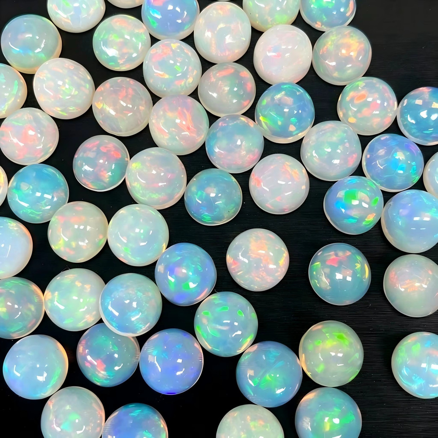 CKNZ Cabochon-Opale, runde Edelsteine, lose Steine - Bild 5