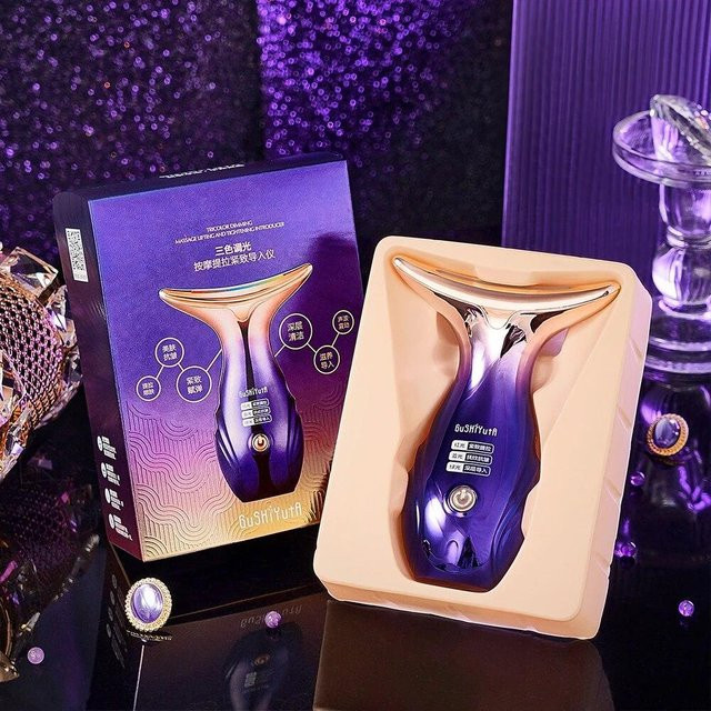 Binchi Health Technology Gesichtsmassagegerät, LED Photon, Rosa, Unisex - Bild 1