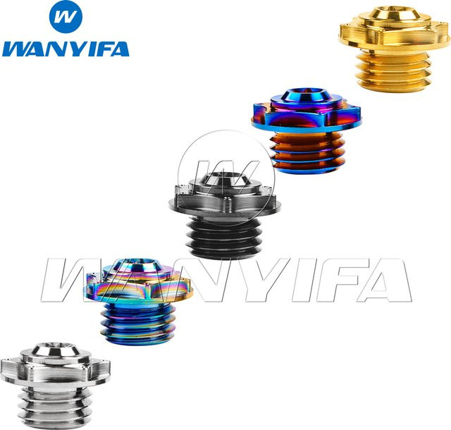 Wanyifa Titanschraube M20 aus Titan für Motorrad-Motoröldeckel mit Teilung 1,5/2,5 mm in Grau und Multicolour - Bild 1