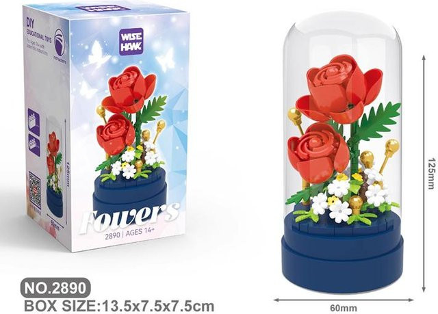 Yiran toy Baustein Blume Schreibtischdekoration ab 14 Jahren - Bild 1