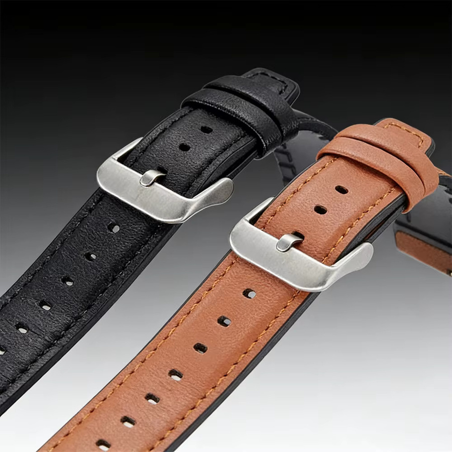Huawei Uhrenarmband Leder-Silikon, brown, Unisex, 22mm - Bild 5