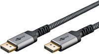 Goobay DisplayPort 2.0/2.1 Kabel in Schwarz und Grau für 8K @ 144Hz mit 54 Gbit/s - Bild 1