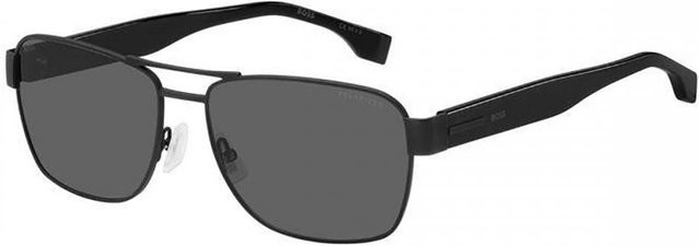 BOSS 1441 S Sonnenbrille, Herren, Vollrand, rechteckig, Metall, Black - Bild 1
