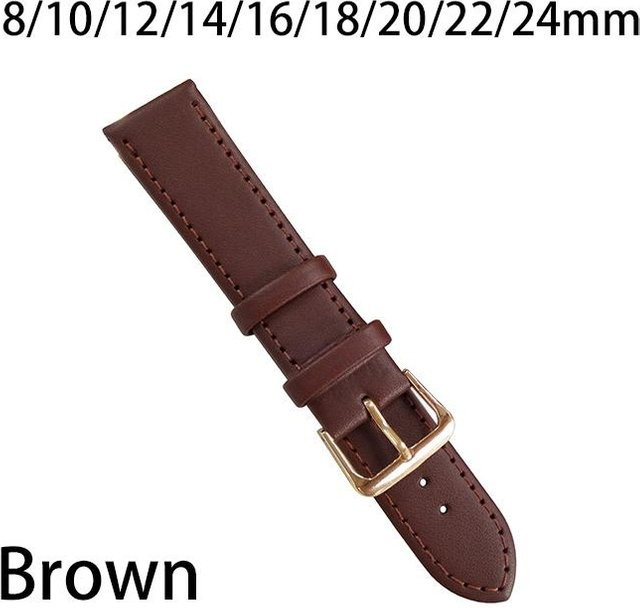Uhrenarmband Leder, 10 mm, braun, Unisex - Bild 1