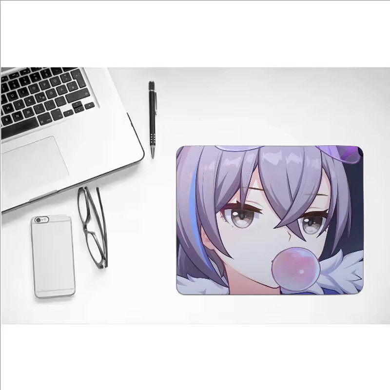 Moetch Anime Honkai Star Rail Silber Wolf Mousepad Multicolor rutschfest für Tastatur und Laptop - Bild 5