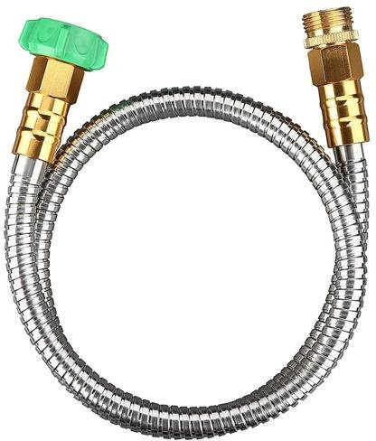 Corefit Gartenschlauch aus Edelstahl in Silber mit Tap-Connector für die flexible Gartenbewässerung - Bild 1