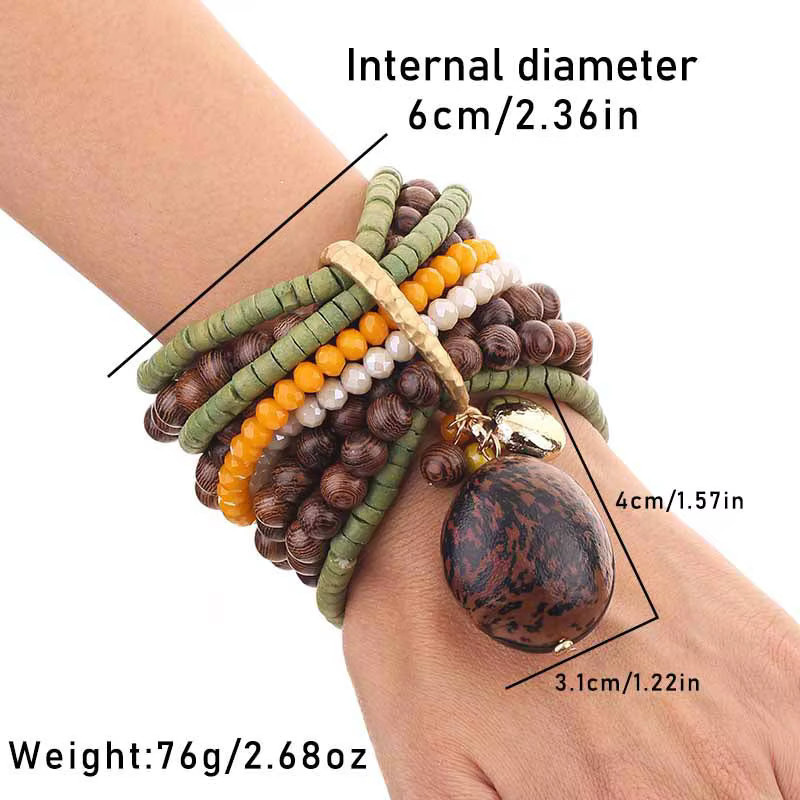 Statement-Armband, Perle, Bunt, Damen - Bild 2