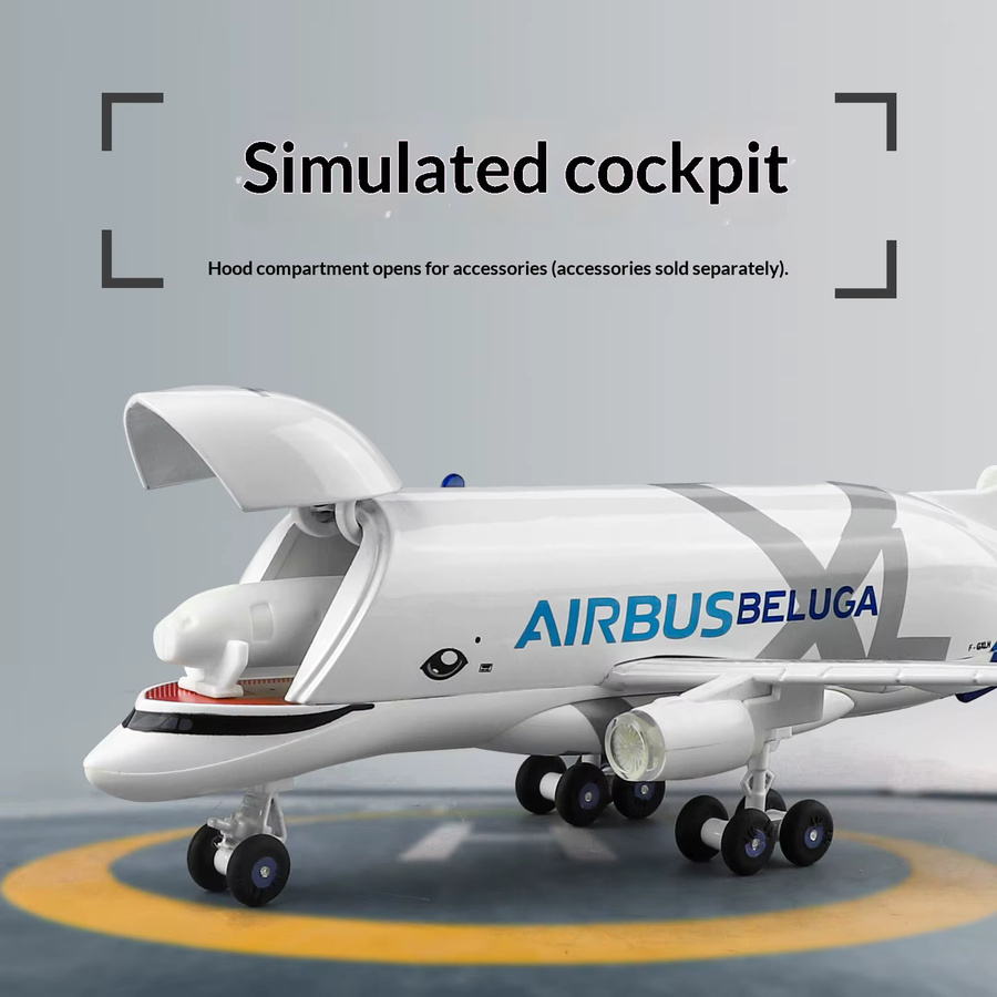 Maisto Beluga Flugzeugmodell Airbus A330-600ST, Fahrzeug, weiß - Bild 3