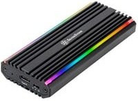 Silverstone MS13 NVMe M.2 SSD Laufwerksgehäuse mit USB-C in Schwarz - Bild 1