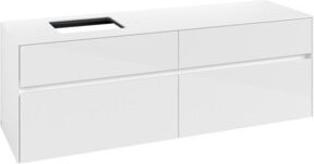 V&B Waschtischunterschrank Collaro in Glossy White mit Waschtisch links, B/T/H: 160 x 54,8 x 50 cm - Bild 1