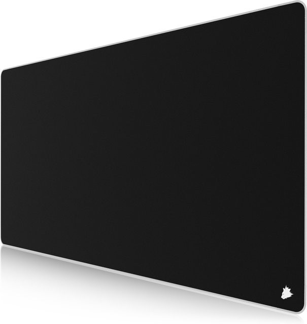 Titanwolf Gaming Mauspad XXXL Speed Mousepad mit Symbol in Weiß, B/T: 120 x 60 cm - Bild 1