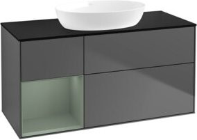 V&B Waschtischunterschrank Finion in Anthrazit, Breite: 120 cm, Tiefe: 50,1 cm, Höhe: 50,1 cm - Bild 1