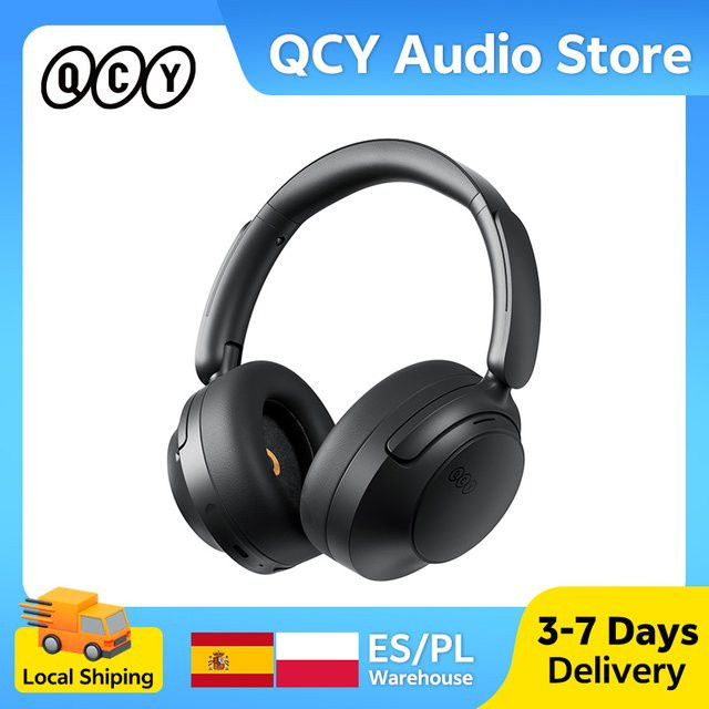 QCY H3S ANC Over-Ear Kopfhörer mit aktiver Geräuschunterdrückung, Bluetooth 6.0, Hi-Res LDAC und Dual Driver in Schwarz oder Grau - Bild 1