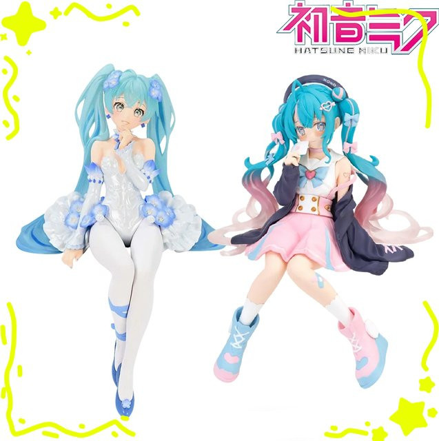 Bandai Hatsune Miku Anime-Figur, rosa Sakura, 2-teiliges Set, Actionfigur - Bild 1