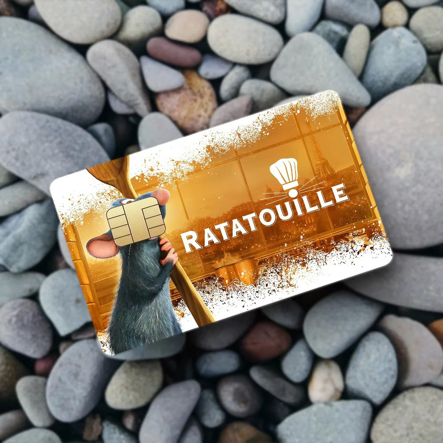 Wasserfeste Aufkleber Set mit Ratatouille Motiv für Bankkarten und Buspässe in Multicolor, rechteckig - Bild 3