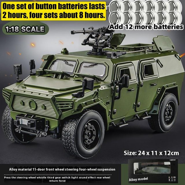 Linyi toy car Dongfeng M-Terrain Swat Geländewagen, 1:18, Legierung, mit Licht und Sound - Bild 1