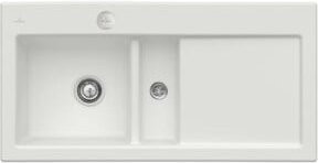 Villeroy & Boch Spüle Subway in Weiß mit Ablaufgarnitur, Exzenter und Steam C-Plus, Breite: 60 cm - Bild 1
