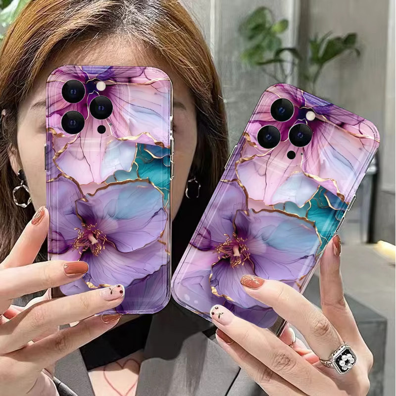 Transparente Hibiskus Handyhülle mit floralem Design für Xiaomi 14T 13T 12T Pro 12 11 Lite 5G 14 13 Poco X7 X6 X5 F6 Pro F7 - Bild 2