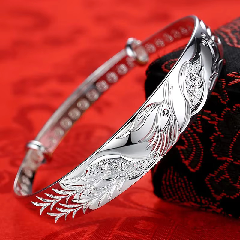 Armband Phoenix, 999 Silber, Damen - Bild 3