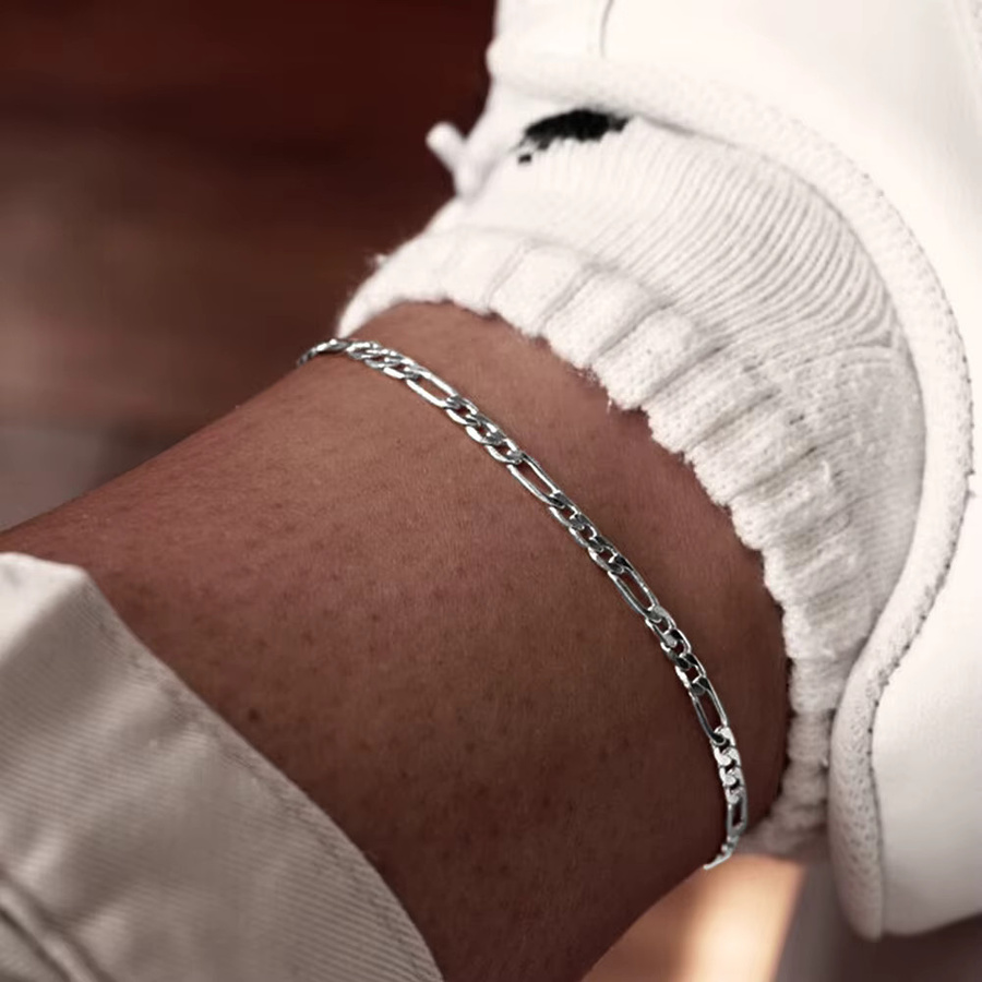 EMANCO Fußkettchen Edelstahl, Silber, Unisex - Bild 2