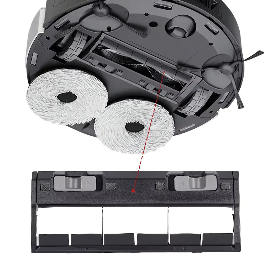Ecovacs Hauptbürstenabdeckung für Saugroboter kompatibel mit Deebot T8 T8 Max T8 AIVI T9 AIVI N8 N8 Pro 950 920 T5 N5 N9 N10 N10 Plus in Schwarz - Bild 5