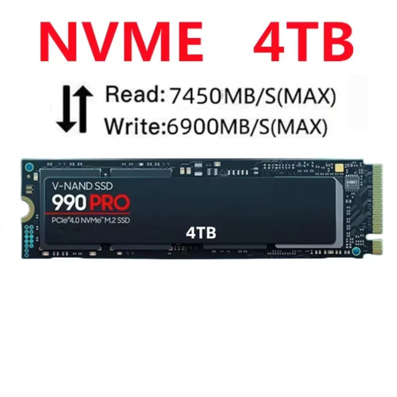 Samsung 990 PRO NVMe M.2 SSD Hochleistungs-Festplatte in Schwarz - Bild 2